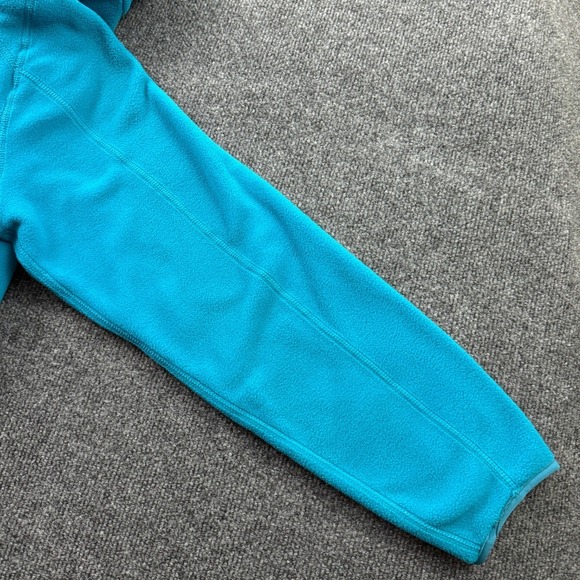 Lands' End Polartec Aircore 200 Fleece Hoodie Women 18 Blue Full Zip Jacket - Picture 13 of 14